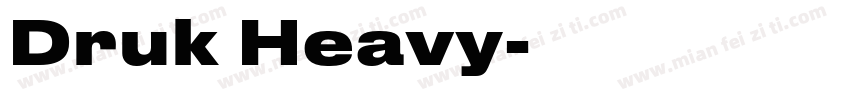 Druk Heavy字体转换